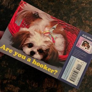 Gag gift postcard book. Never used.